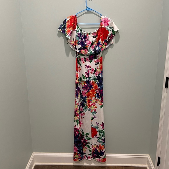 womens summer flowered dress - Picture 5 of 9